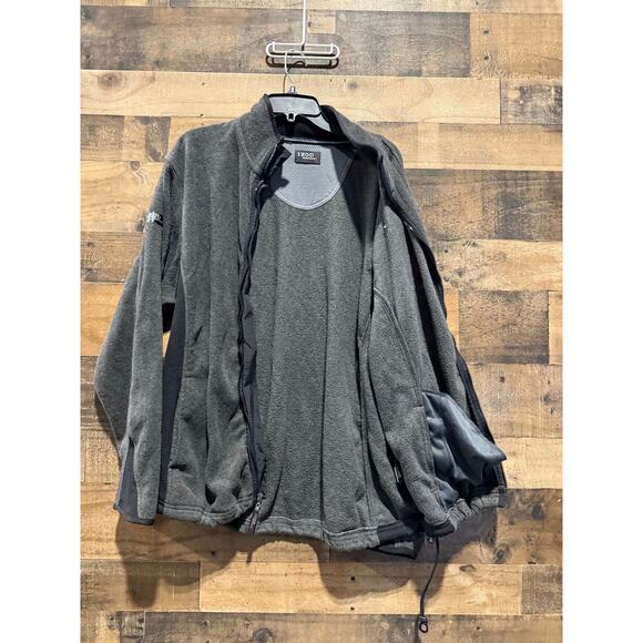 IZOD- Classic Full Zip- Gray- Fleece Jacket- Women Size L - Picture 4 of 7